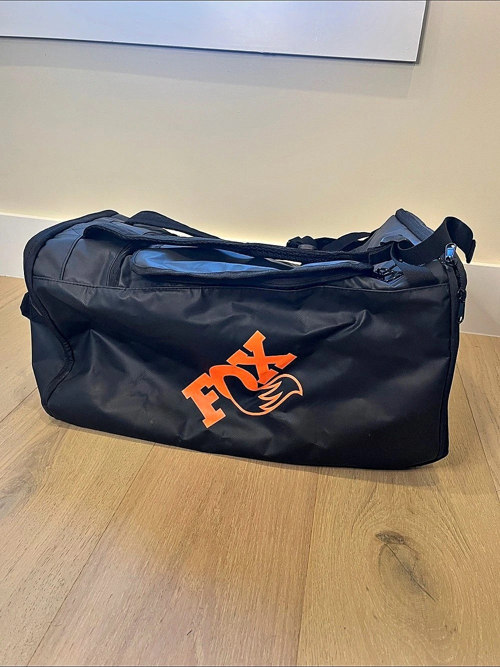 Fox Duffle Bag Black & Orange